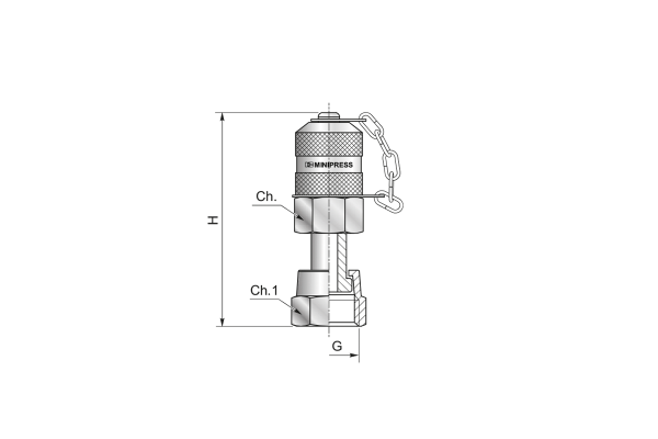 Przyłącze pomiarowe gwintowane M16x2 - 11/16"- 16 UNF - ORFS S115116FSC